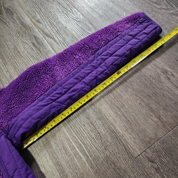 Vintage 90s Patagonia high neck zip-up purple sherpa jacket ✦ size Small ✦ - Picture 14 of 14
